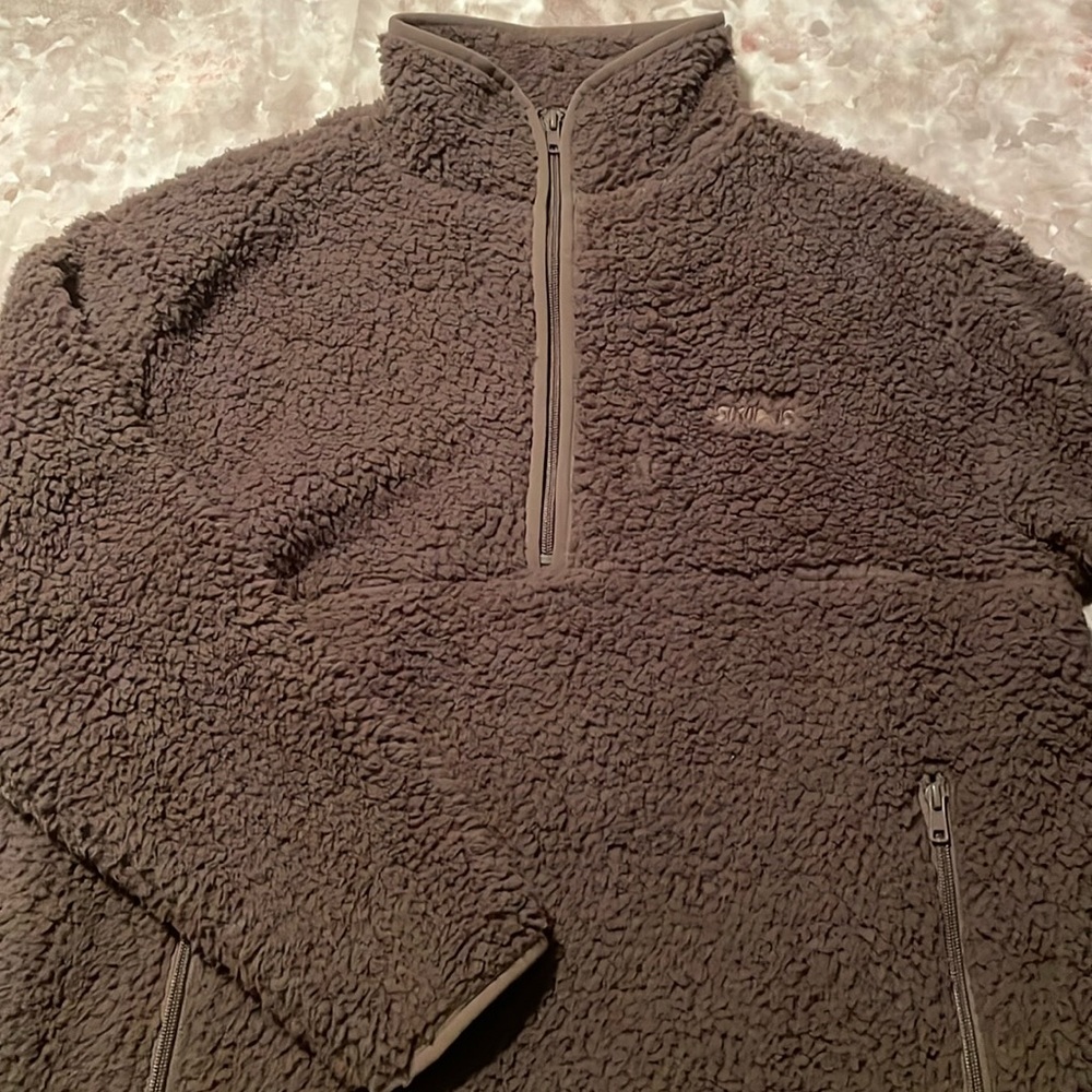 Skims Mocha/Brown Cozy Quarter Zip